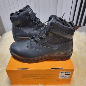 Timberland Pro Valor Duty Men's Black Comp Toe Boots Size 10.5 M